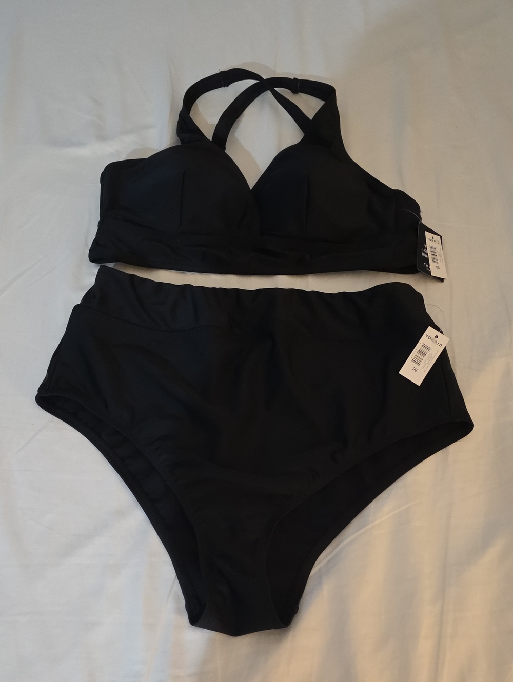 NWT torrid Black Wireless Bikini Top & High-Rise Cheeky Bottom - 2pc Set